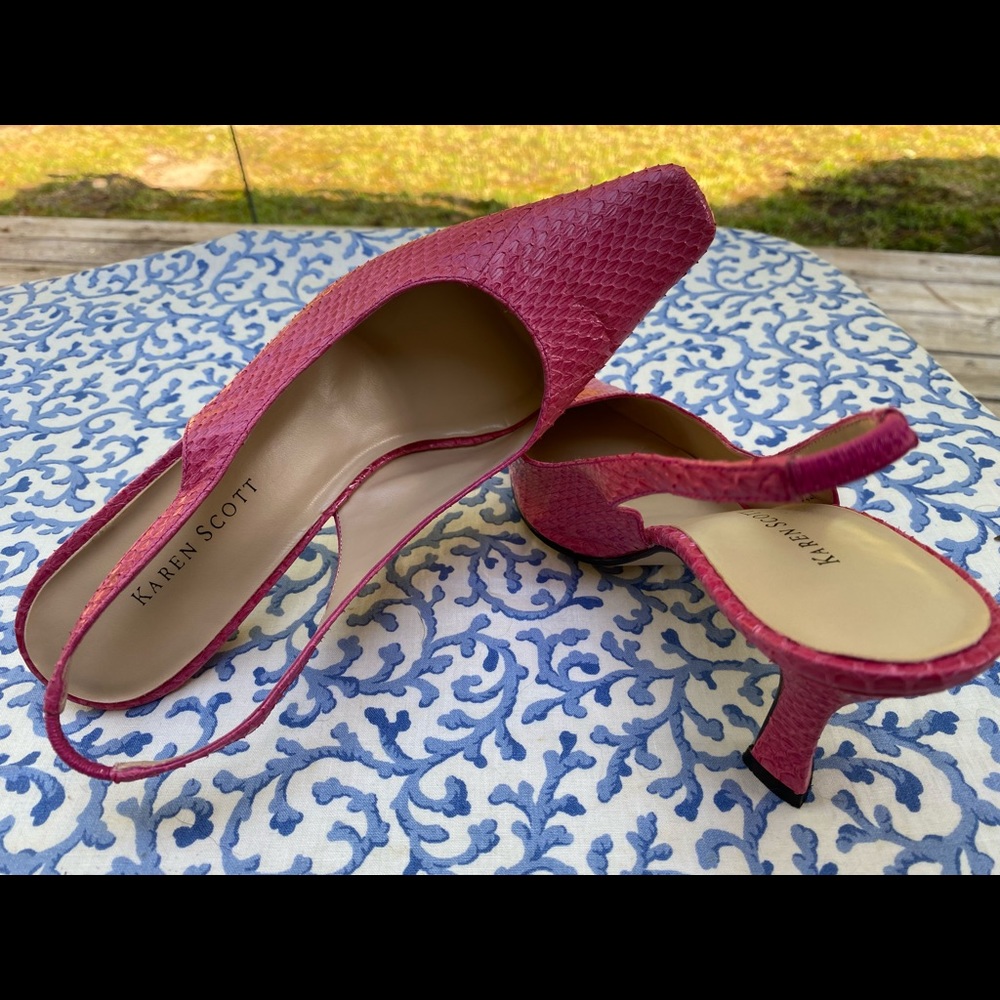 🐱🌸💕Karen Scott Pink Kitten Heels - Picture 5 of 6